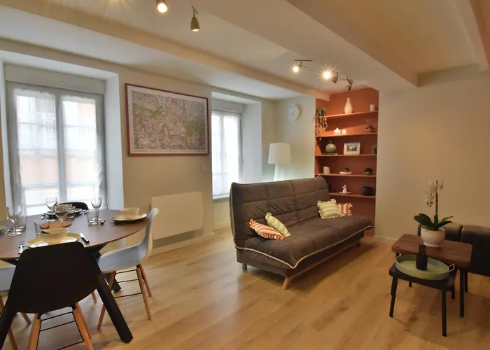 Appartement L'ecrin Du Bourg - 2 Min Chateau & Maison Bernadette